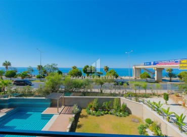 Готовая к проживанию, видовая квартира 1+1, 45м², в комфортабельном комплексе в 50м от моря, Кестель, Алания ID-18513 фото-13