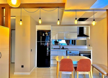 Элегантная видовая двухкомнатная квартира, 64м², в элитном комплексе района Каргыджак, Алания ID-18515 фото-6