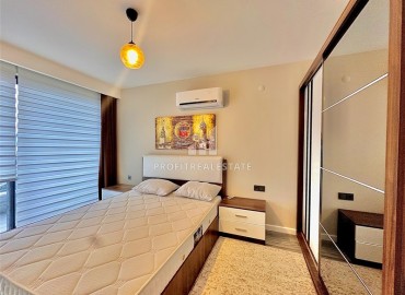 Элегантная видовая двухкомнатная квартира, 64м², в элитном комплексе района Каргыджак, Алания ID-18515 фото-10