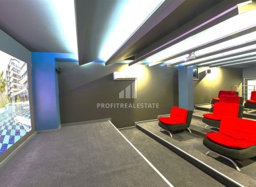 Элегантная видовая двухкомнатная квартира, 64м², в элитном комплексе района Каргыджак, Алания ID-18515 фото-17