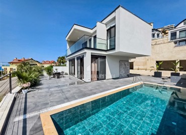 Фешенебельная меблированная вилла 3+1, 180м², с потрясающим видом в элитном комплексе вилл в Каргыджаке, Алания ID-18518 фото-1