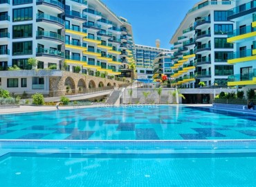 Видовая двухкомнатная квартира, 60м², в элитном комплексе Каргыджака, Алания, в 150м от собственного пляжа ID-18526 фото-16