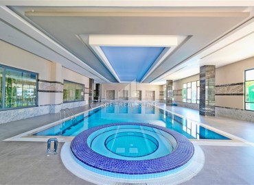 Видовая двухкомнатная квартира, 60м², в элитном комплексе Каргыджака, Алания, в 150м от собственного пляжа ID-18526 фото-19