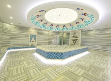 Видовая двухкомнатная квартира, 60м², в элитном комплексе Каргыджака, Алания, в 150м от собственного пляжа ID-18526 фото-20