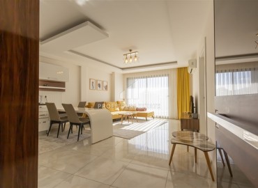 Элегантная квартира c оДной спальней, 80м² с видом на море в элитном комплексе в Махмутларе, Алания ID-18527 фото-6