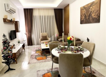 Апартаменты 1+1, 60м², с дизайнерским интерьером и видом на горы в комфортабельной новостройке в центре Махмутлара, Алания ID-18531 фото-3