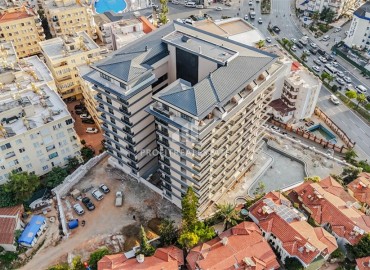 Элитная недвижимость: видовые апартаменты 1+1, 50м², в комплексе премиум-класса в 200м от моря в районе Алании Тосмур ID-18535 фото-14