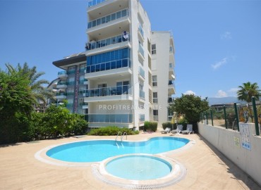 Готовая к проживанию, квартира 1+1, 50м², в комплексе с бассейном в 300м от моря в районе Оба, Алания ID-18541 фото-1