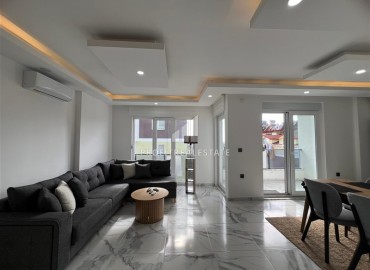 Меблированный трехкомнатный пентхаус, 90м², в современном комплексе с бассейном в районе Авсаллар, Алания ID-18554 фото-4