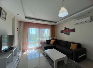 Стильная двухкомнатная квартира с застекленным балконом, 65м², в районе Алании - Авсаллар, в 700м от моря. ID-18558 фото-3