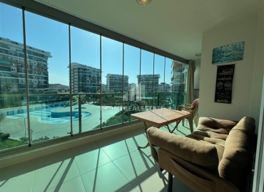 Стильная двухкомнатная квартира с застекленным балконом, 65м², в районе Алании - Авсаллар, в 700м от моря. ID-18558 фото-13