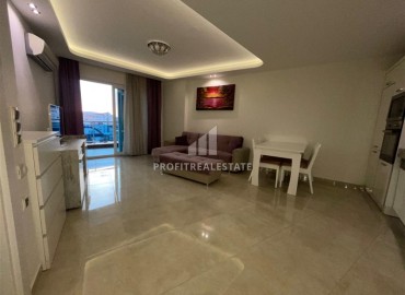 Меблированные апартаменты 1+1, 68м², на высоком этаже в элитном комплексе в 500м от моря в Махмутларе, Алания ID-18561 фото-4
