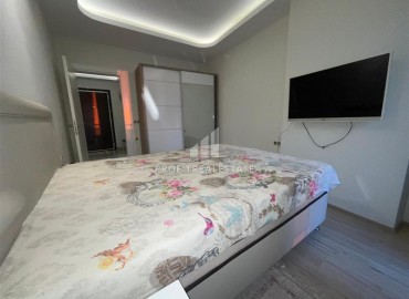 Меблированные апартаменты 1+1, 68м², на высоком этаже в элитном комплексе в 500м от моря в Махмутларе, Алания ID-18561 фото-14