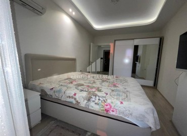 Меблированные апартаменты 1+1, 68м², на высоком этаже в элитном комплексе в 500м от моря в Махмутларе, Алания ID-18561 фото-15