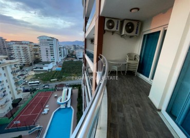 Меблированные апартаменты 1+1, 68м², на высоком этаже в элитном комплексе в 500м от моря в Махмутларе, Алания ID-18561 фото-17