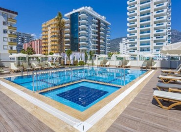 Симпатичная квартира с одной спальней, 55м², в комплексе премиум класса в 300м от пляжей Махмутлара, Алания ID-18566 фото-15