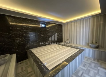 New 1+1 apartment with sea views, on the first coastline, in a luxury residence, Kargicak, Alanya ID-16834 фото-17