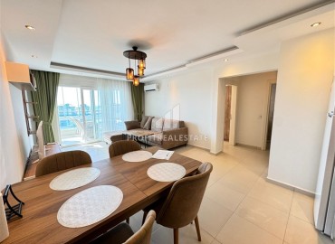 Видовая квартира 1+1, 65м², с новой мебелью и остекленным балконом в комфортабельном комплексе в Махмутларе, Алания ID-18567 фото-5