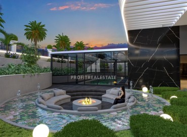 Фешенебельная двухкомнатная квартира, 57м², в элитном проекте на 1-й береговой линии в районе Кестель, Алания на этапе строительства ID-18576 фото-4