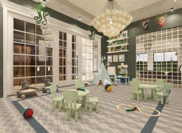 Фешенебельная двухкомнатная квартира, 57м², в элитном проекте на 1-й береговой линии в районе Кестель, Алания на этапе строительства ID-18576 фото-15