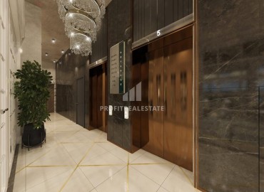 Фешенебельная двухкомнатная квартира, 57м², в элитном проекте на 1-й береговой линии в районе Кестель, Алания на этапе строительства ID-18576 фото-18