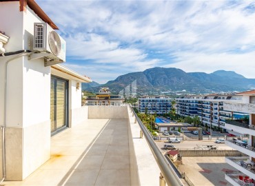 Меблированный пентхаус с тремя спальнями, 185м², в уютной резиденции с инфраструктурой в 100м от моря в Кестеле, Алания ID-18578 фото-19