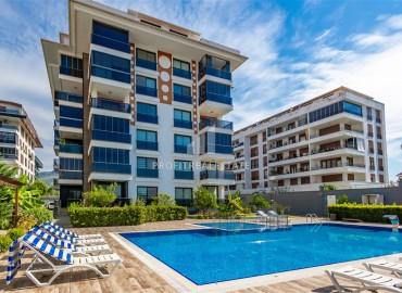 Меблированный пентхаус с тремя спальнями, 185м², в уютной резиденции с инфраструктурой в 100м от моря в Кестеле, Алания ID-18578 фото-20