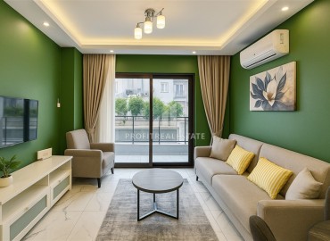 Уютная меблированная двухкомнатная квартира 43м², в новом комплексе с инфраструктурой, в центре Аланьи ID-15067 фото-3