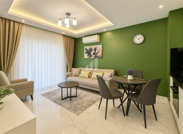 Уютная меблированная двухкомнатная квартира 43м², в новом комплексе с инфраструктурой, в центре Аланьи ID-15067 фото-5