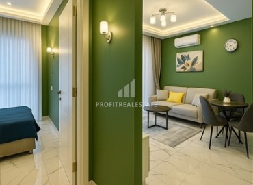 Уютная меблированная двухкомнатная квартира 43м², в новом комплексе с инфраструктурой, в центре Аланьи ID-15067 фото-7