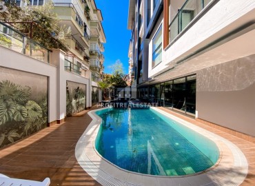 Уютная меблированная двухкомнатная квартира 43м², в новом комплексе с инфраструктурой, в центре Аланьи ID-15067 фото-14