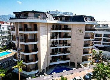 Симпатичные апартаменты с одной спальней, 55м², в комфортабельной резиденции в районе Алании - Оба, 350м от моря ID-18595 фото-1