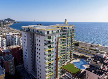 Меблированная трехкомнатная квартира, 70м² в новом элитном комплексе на первой береговой линии Махмутлара, Алания ID-18619 фото-12