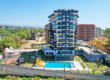 Видовая меблированная квартира с одной спальней, 60м², в комплексе премиум класса в Авсалларе, Авсаллар ID-18622 фото-20