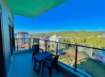 Видовая меблированная квартира с одной спальней, 60м², в комплексе премиум класса в Авсалларе, Авсаллар ID-18622 фото-12