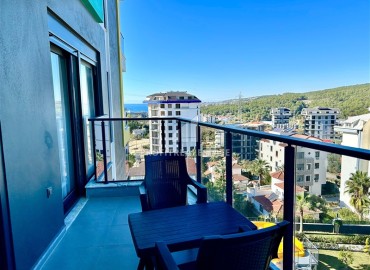 Видовая меблированная квартира с одной спальней, 60м², в комплексе премиум класса в Авсалларе, Авсаллар ID-18622 фото-13