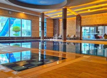 Меблированные апартаменты 1+1, 65м², в элитном комплексе с собственным пляжем в Каргыджаке, Алания ID-18625 фото-13