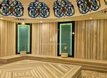 Меблированные апартаменты 1+1, 65м², в элитном комплексе с собственным пляжем в Каргыджаке, Алания ID-18625 фото-14