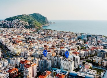 Инвестиционный проект на этапе планирования: квартиры 55-135м², в резиденции в центре Алании, в 580м от пляжа Клеопатры ID-18627 фото-1