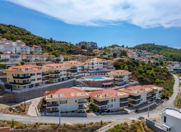 Видовая квартира 2+1, 95м², с отдельным входом в уютном комплексе с бассейном в районе Алании – Каргыджак ID-18635 фото-1