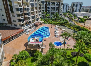 Уютная квартира с одной спальней, 60м², в элитном комплексе в Авсалларе, Алания, в 600м от моря ID-18637 фото-15