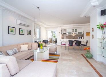 Меблированная квартира с двумя спальнями, 110м², в комплексе с бассейном, в 150м от моря в районе Алании Оба ID-17563 фото-2