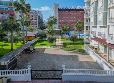 Меблированная квартира с двумя спальнями, 110м², в комплексе с бассейном, в 150м от моря в районе Алании Оба ID-17563 фото-14