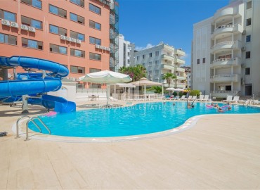 Меблированная квартира с двумя спальнями, 110м², в комплексе с бассейном, в 150м от моря в районе Алании Оба ID-17563 фото-15