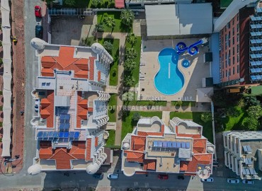 Меблированная квартира с двумя спальнями, 110м², в комплексе с бассейном, в 150м от моря в районе Алании Оба ID-17563 фото-18