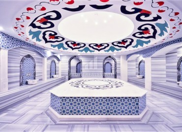 Стильная видовая квартира 1+1, 65м², в фешенебельном комплексе на первой береговой линии в Махмутларе, Алания. ID-18640 фото-17