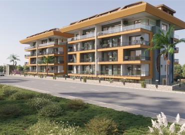 Квартиры разных планировок, 55-234м², в строящемся комфортабельном комплексе, в районе Кестель, Алания ID-18641 фото-5