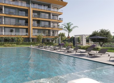 Квартиры разных планировок, 55-234м², в строящемся комфортабельном комплексе, в районе Кестель, Алания ID-18641 фото-8