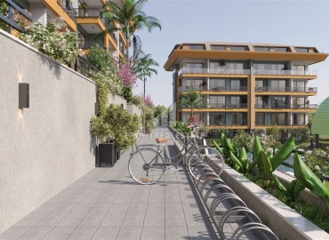 Квартиры разных планировок, 55-234м², в строящемся комфортабельном комплексе, в районе Кестель, Алания ID-18641 фото-9