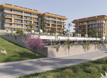 Квартиры разных планировок, 55-234м², в строящемся комфортабельном комплексе, в районе Кестель, Алания ID-18641 фото-16